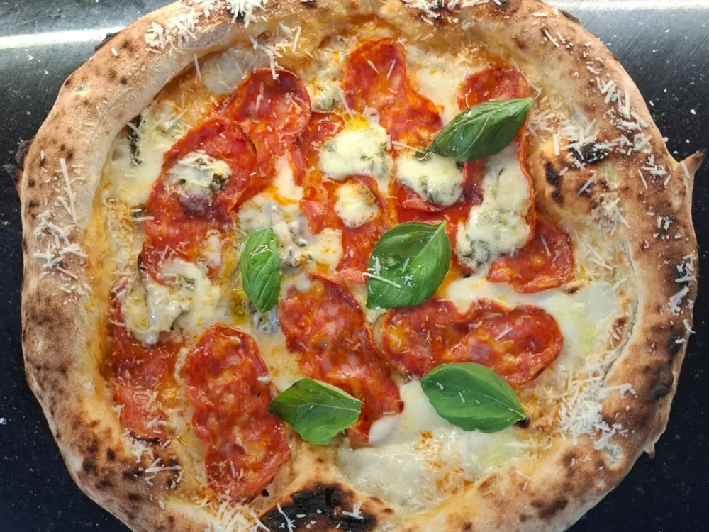 Spianata Piccante e Gorgonzola